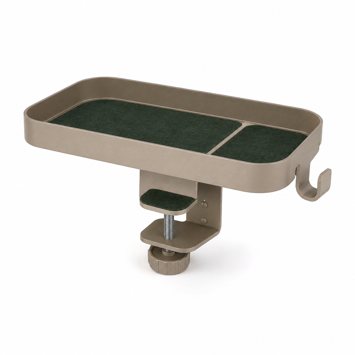 EdgeNest Clamp-On Desk Side Shelf & Headphone Hook