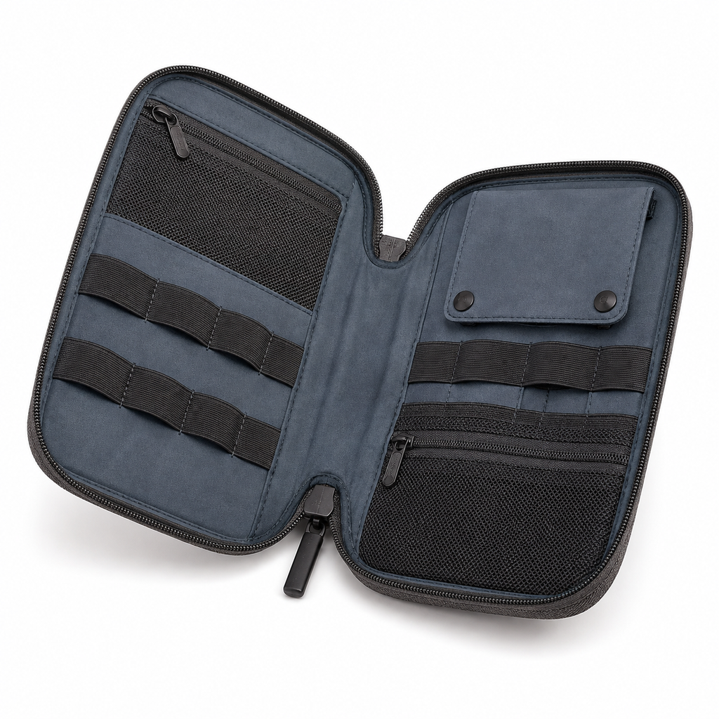 FoldGrid Tech Travel Organiser — Forest Green