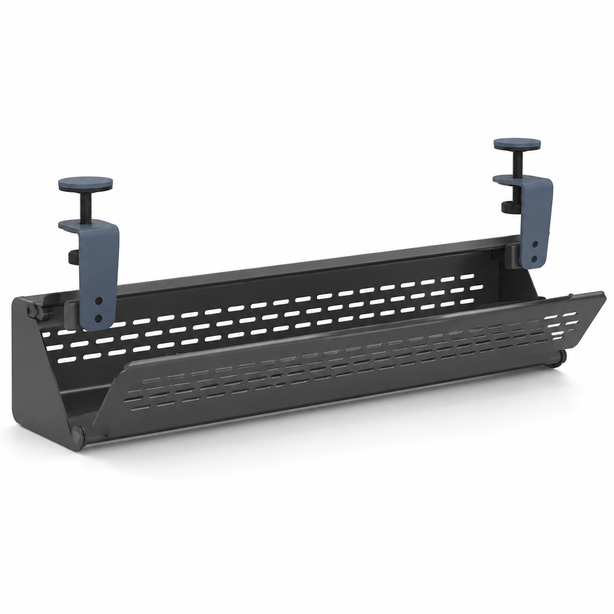 SpanFold Under-Desk Cable Tray — Forest Green