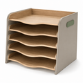 Ridge Five-Tier Desktop File Rack — Forest Green