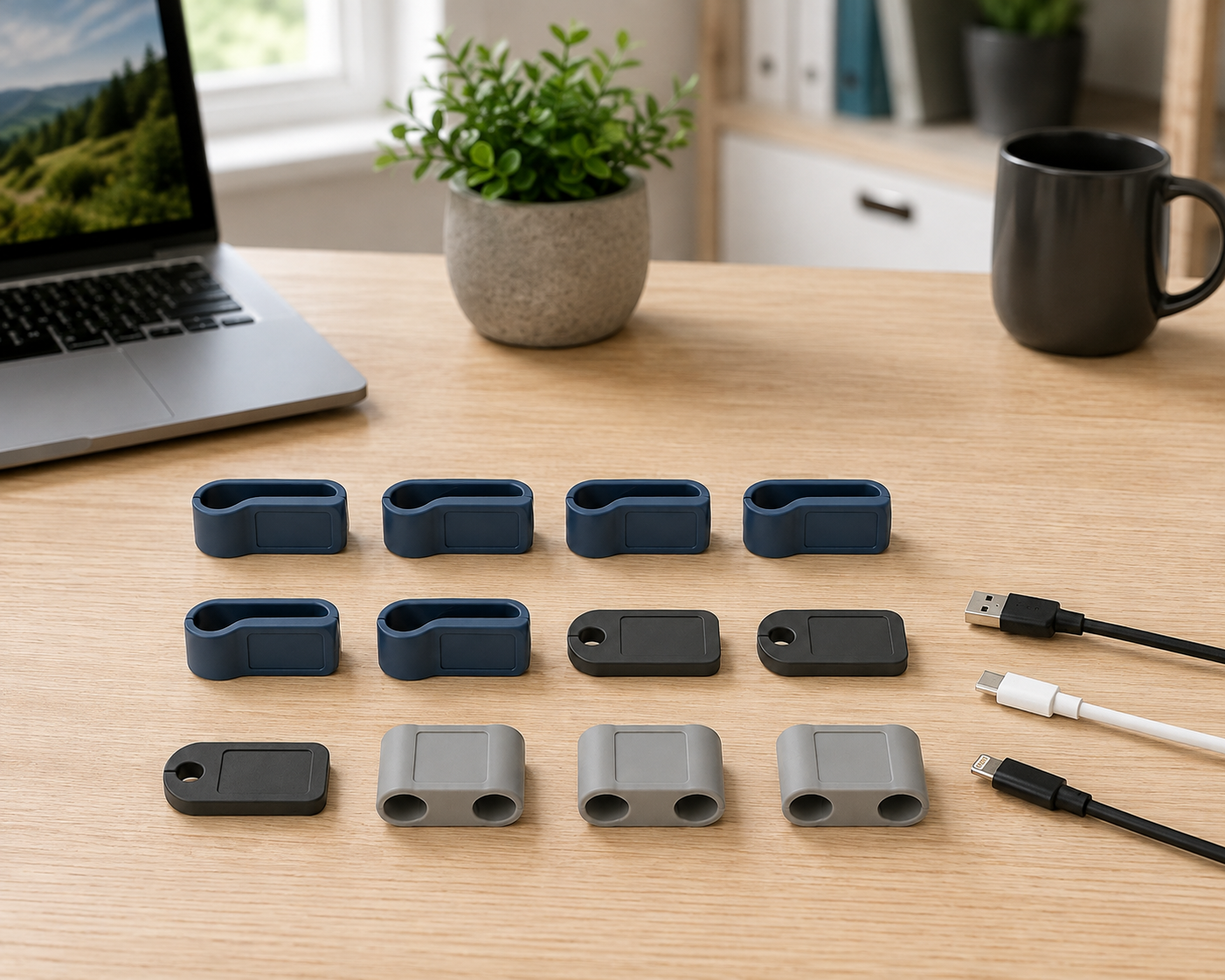 LoopTag Reusable Cable Marker Set — 12 Pieces