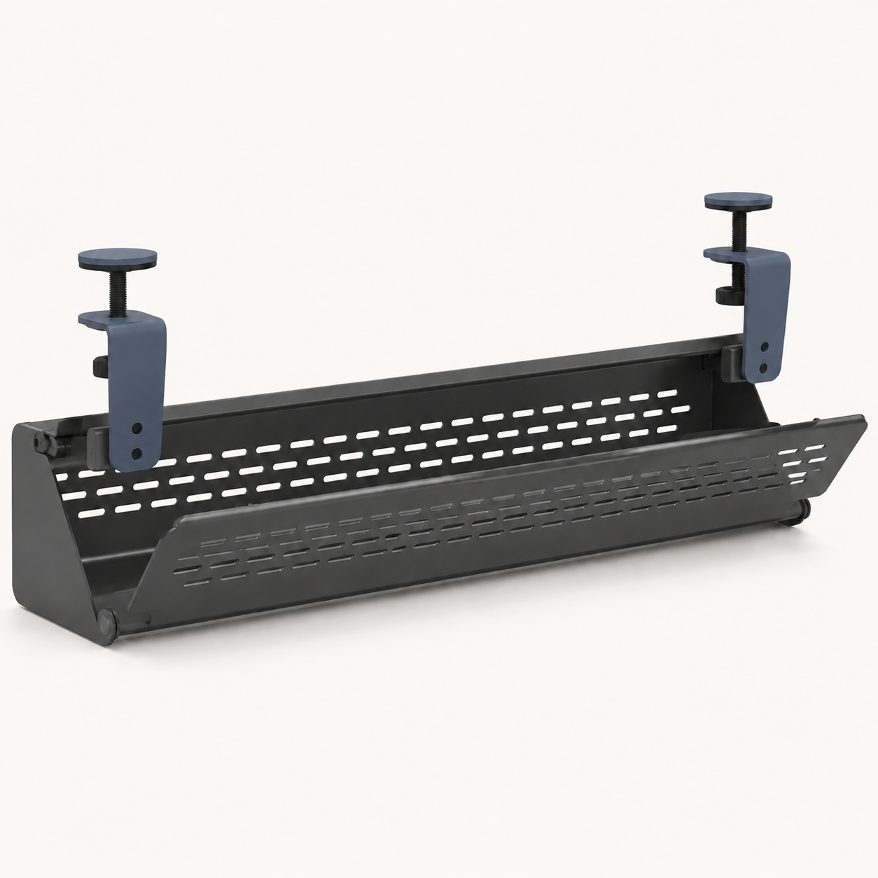 SpanFold Under-Desk Cable Tray — Forest Green
