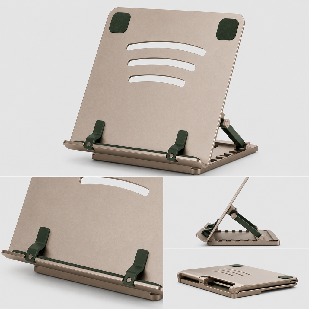 PageArc Adjustable Document & Tablet Stand — Forest Green