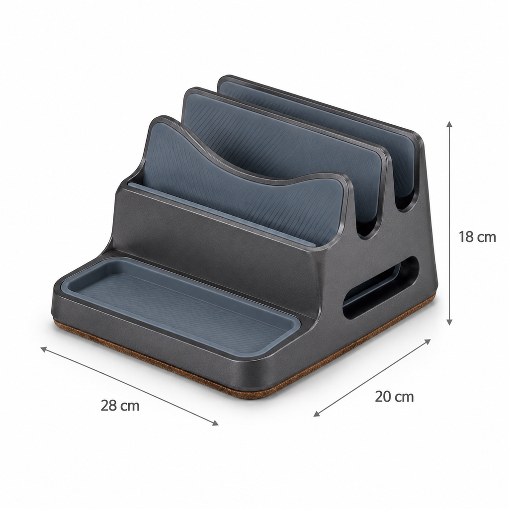 SlotDock Device & Cable Organiser — Forest Green