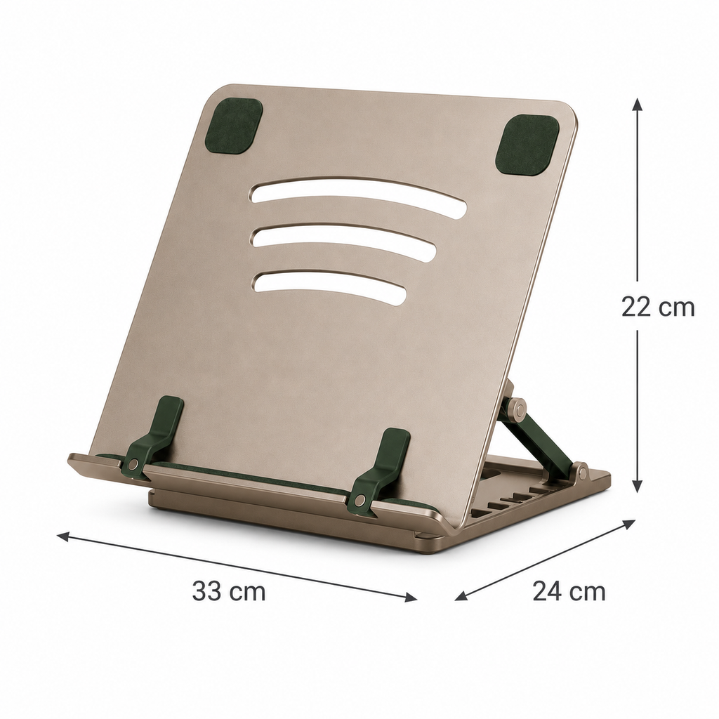PageArc Adjustable Document & Tablet Stand — Forest Green
